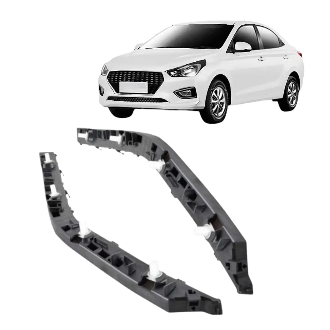 Par Ménsulas Traseras Compatible Hyundai Verna 2020-2023 /d0 1
