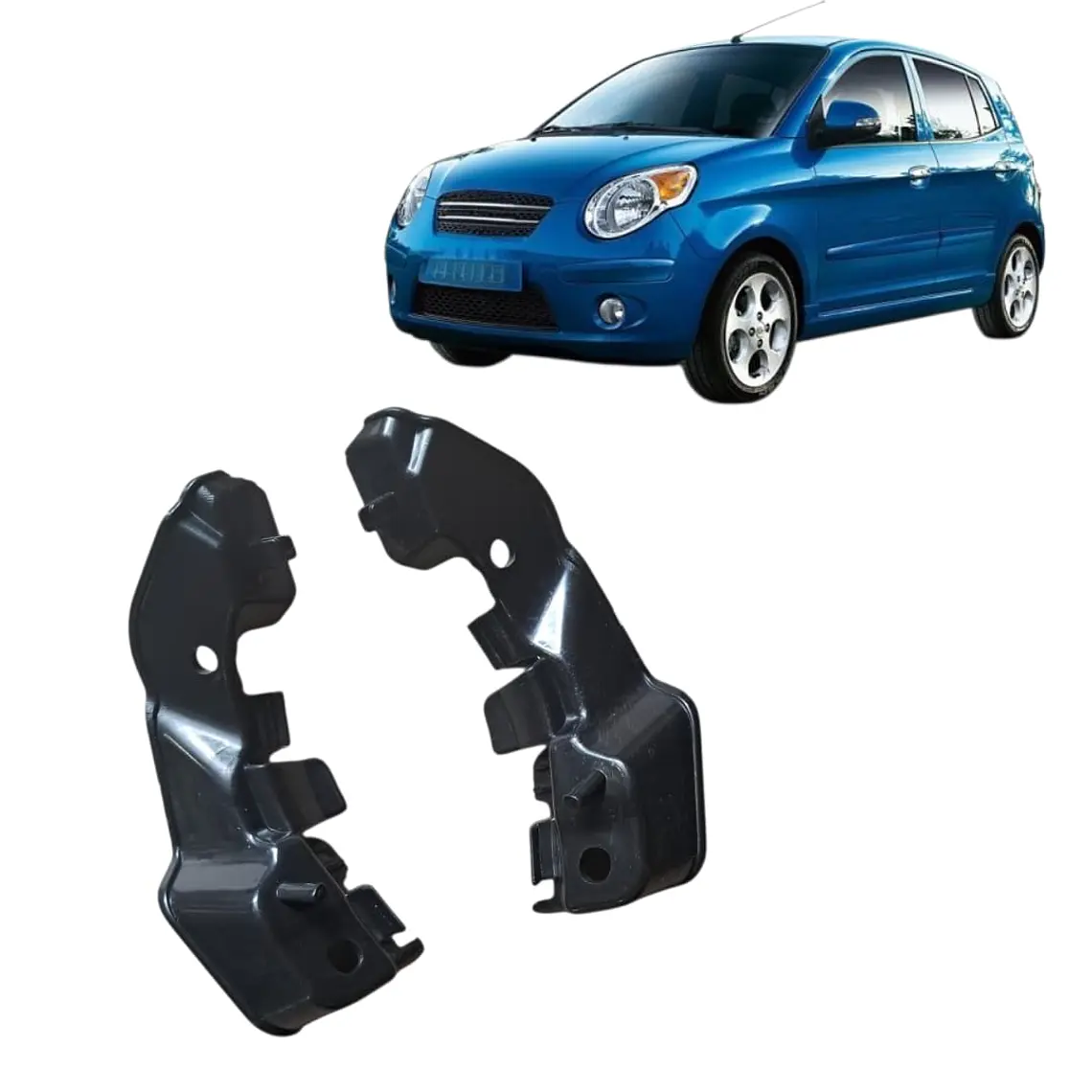 Par Ménsulas Traseras Compatible Kia Morning 2006-2010 /07 1