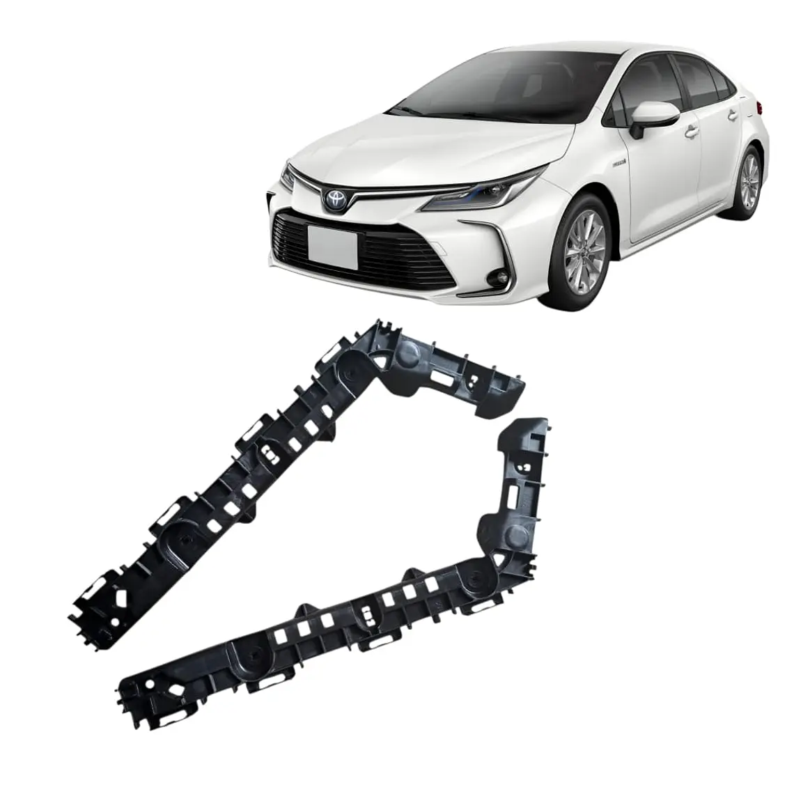 Par Ménsulas Traseras Compatible Toyota Corolla 2019-2024 1