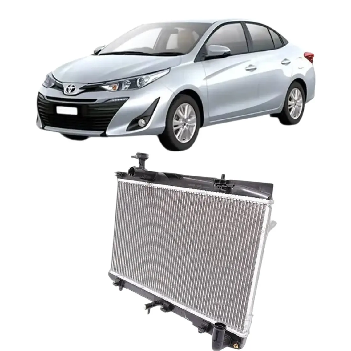 Radiador Motor Mecanico Compatible Toyota Yaris 2018-2021 1
