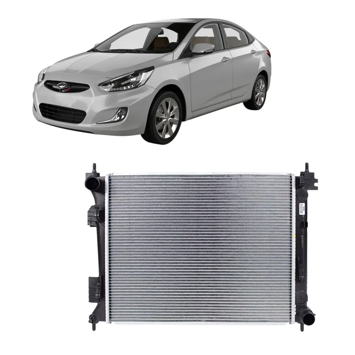 Radiador Motor Mecanico Crdi Compatible Hyu Accent 2011-2021 1
