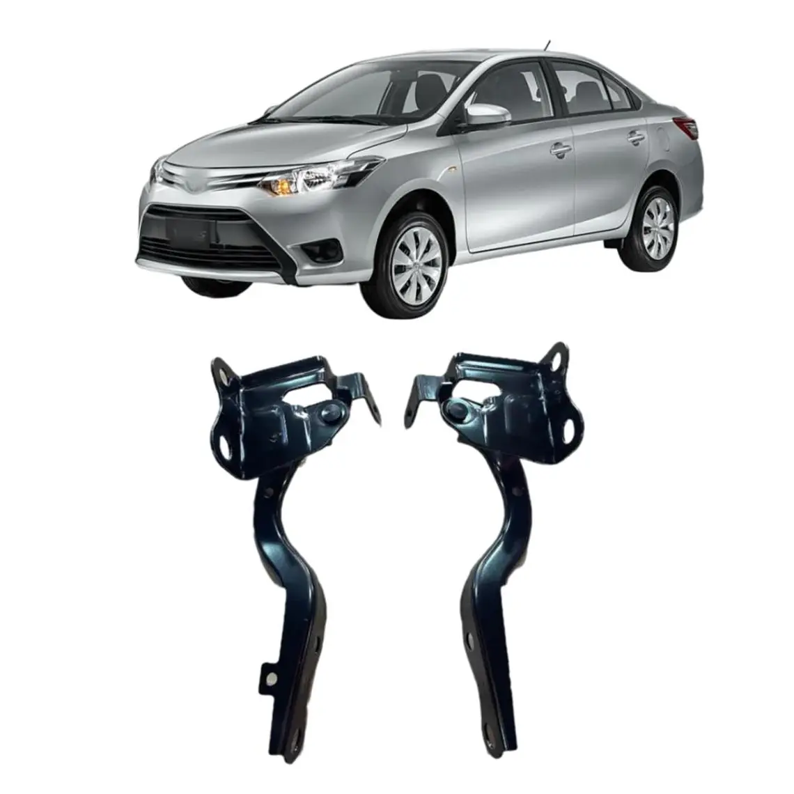 Par Bisagras Capot Compatible Toyota Yaris 2014-2017 1
