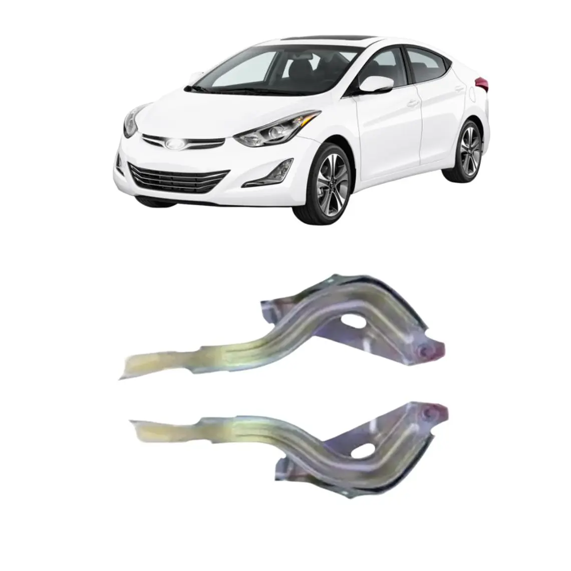Par Bisagras Capot Compatible Hyundai Elantra 2011-2016 2