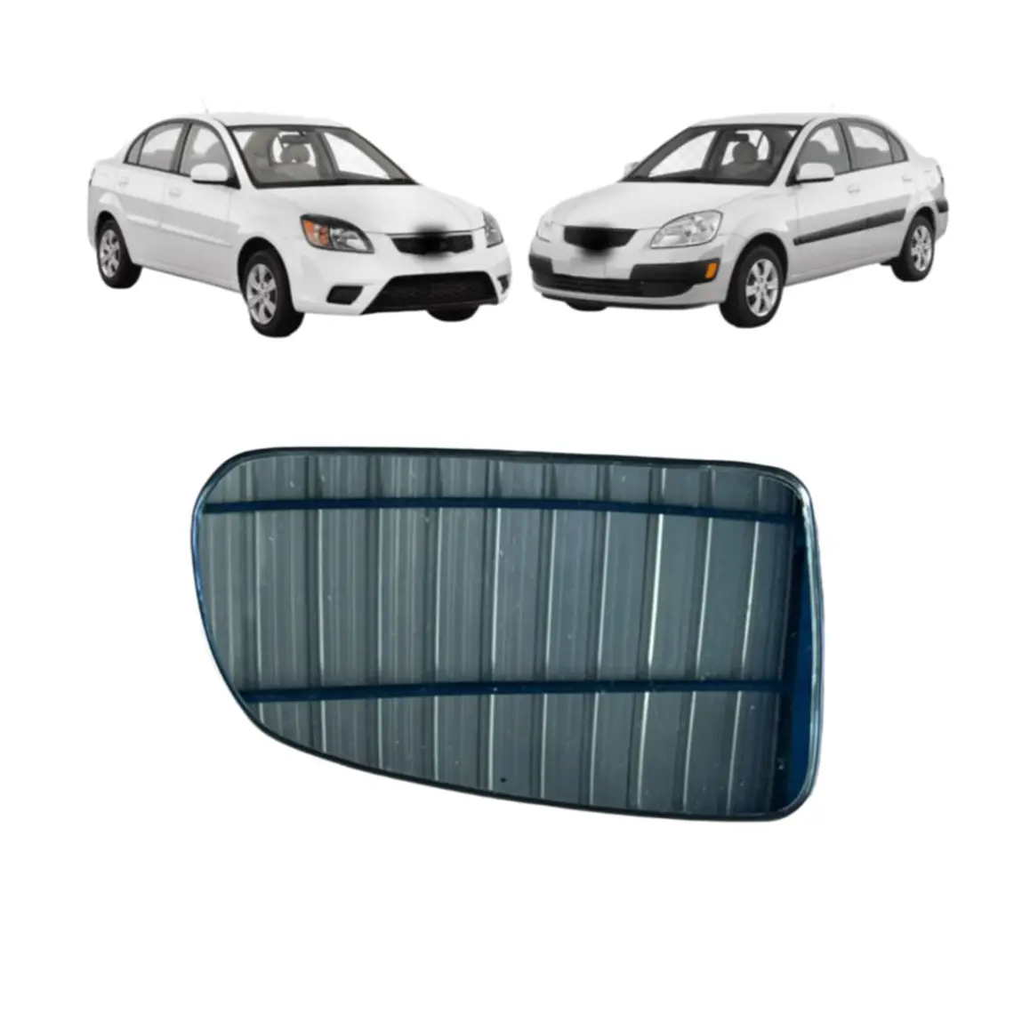 Luneta Espejo Derecha Compatible Kia Rio Jb 2006-2011 1