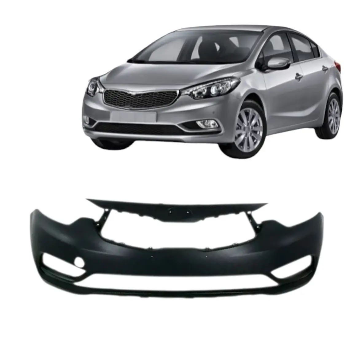 Parachoque Delantero Compatible Kia Cerato 2014-2018  1