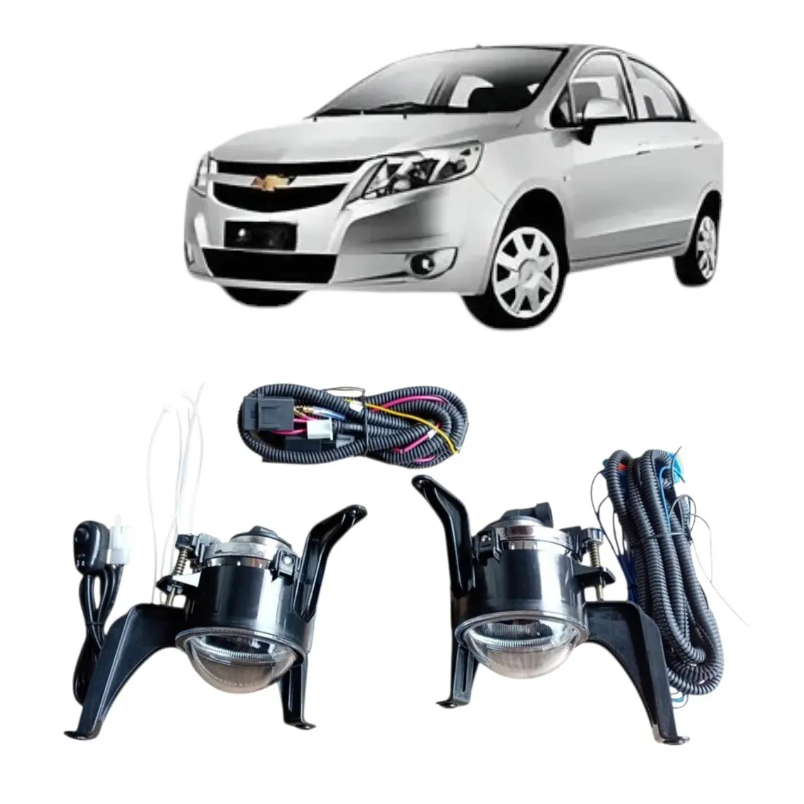 Kit Neblineros Completo Compatible Chevrolet Sail 2011-2017 1