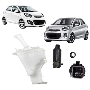 Deposito + Bomba Limpia Brisas Compatible Kia Morning 11-17