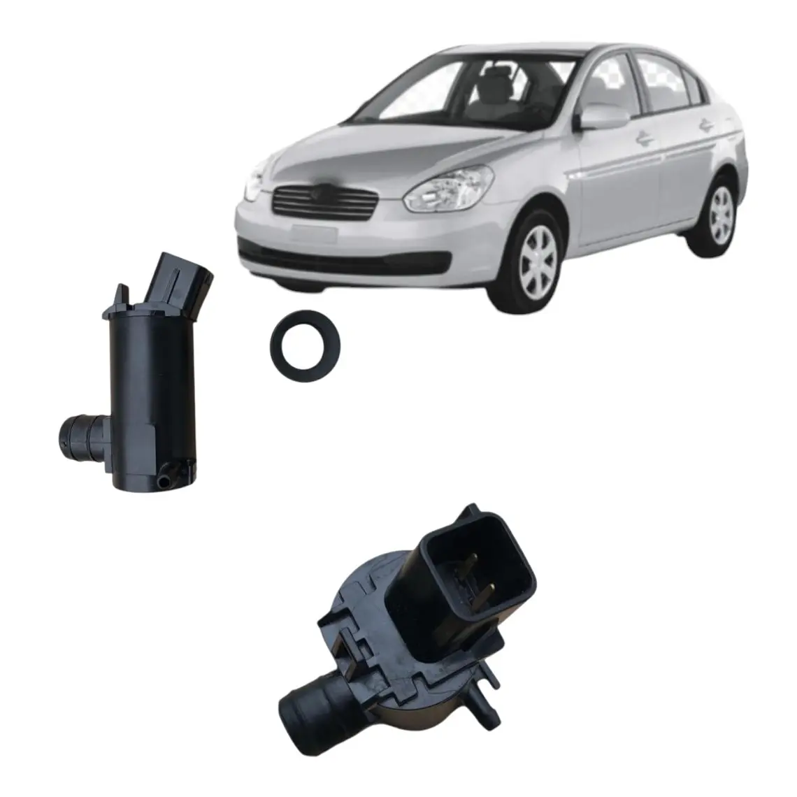 Deposito + Bomba Limpia Brisas Compatible Hyu Accent 06-11 3
