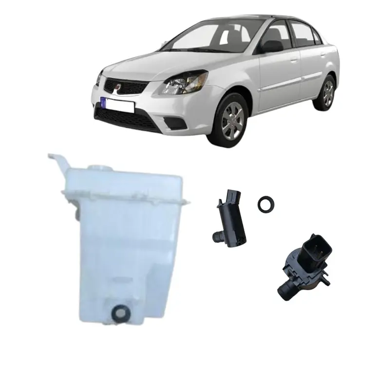 Deposito + Bomba Limpia Brisas Compatible Kia Rio Jb 06-11 1