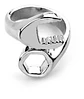 Anillo Con Diseño Acero Inoxidable Unisex Llave Mecánico - Miniatura 1