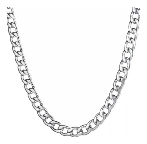 Collar Cadena Hombre Acero Inoxidable Grumet 7mm