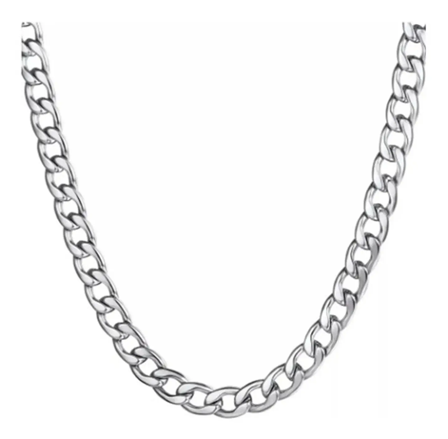 Collar Cadena Hombre Acero Inoxidable Grumet 7mm 1