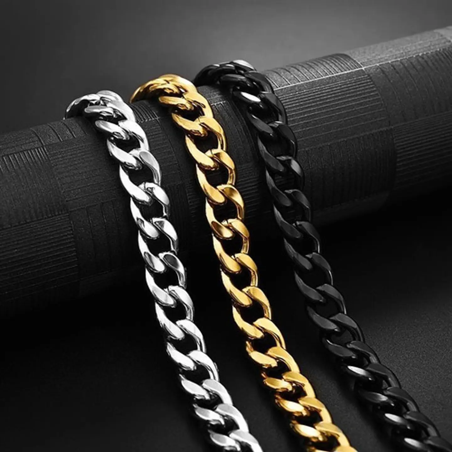 Collar Cadena Hombre Acero Inoxidable Grumet 7mm 10
