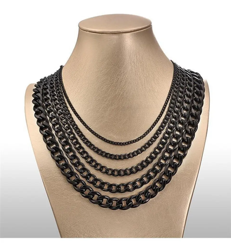 Collar Cadena Hombre Acero Inoxidable Grumet 7mm 15