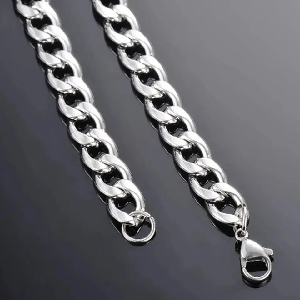 Collar Cadena Hombre Acero Inoxidable Grumet 7mm 17