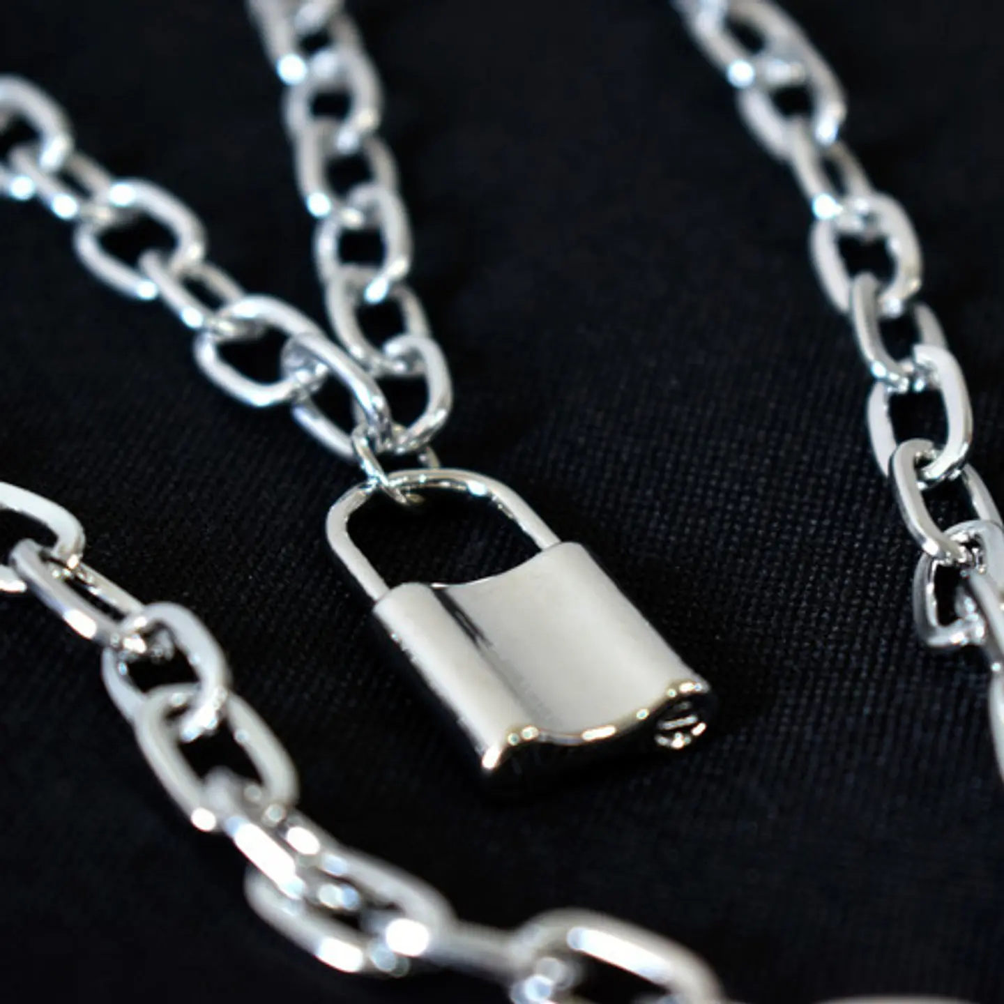 Cadena Collar Unisex Estilo Hip Hop Acero Colgantes 3 En 1 14