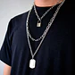 Cadena Collar Unisex Estilo Hip Hop Acero Colgantes 3 En 1 - Miniatura 16