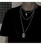 Cadena Collar Unisex Estilo Hip Hop Acero Colgantes 3 En 1 - Miniatura 22