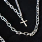 Cadena Collar Unisex Estilo Hip Hop Acero Colgantes 3 En 1 - Miniatura 23