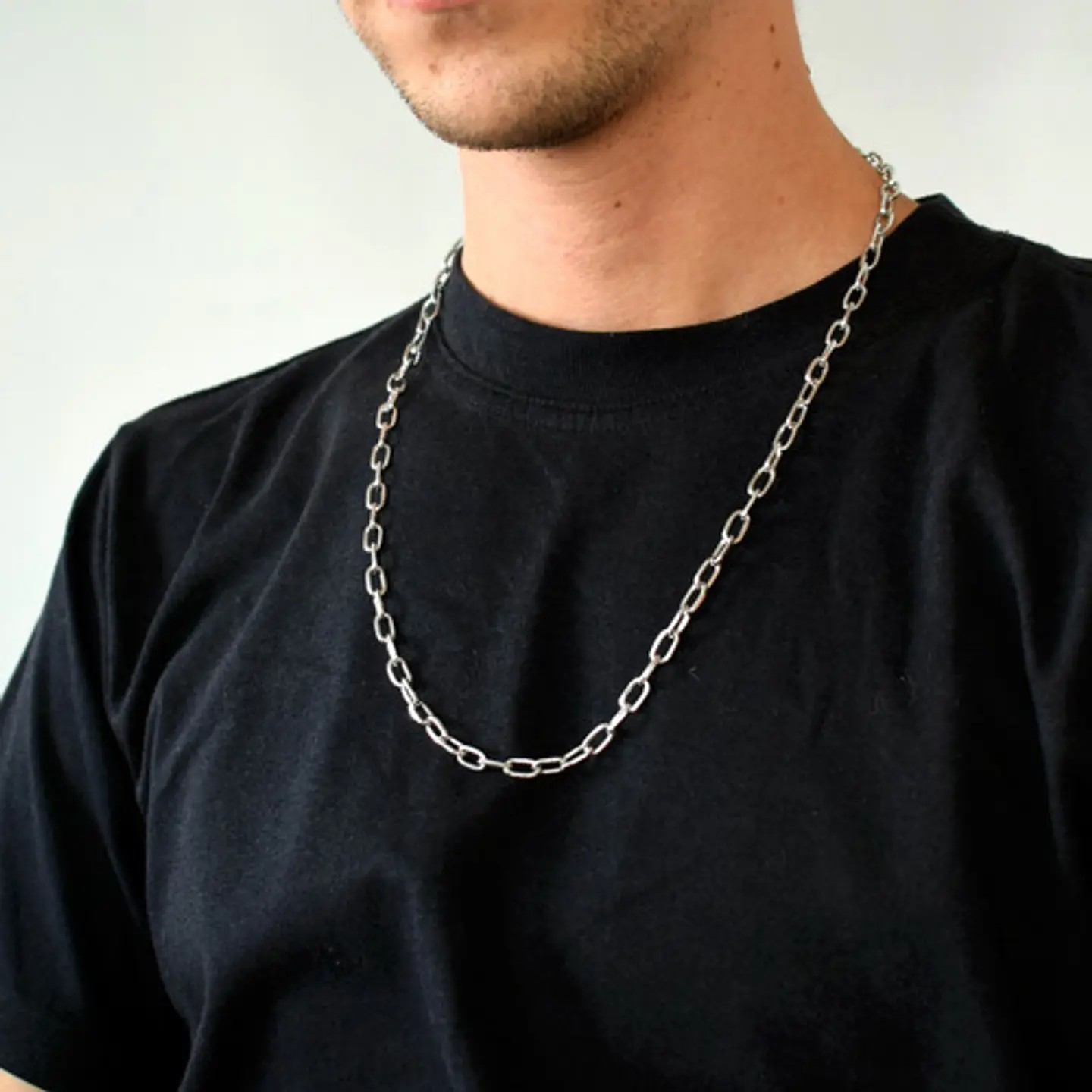 Cadena Collar Unisex Estilo Hip Hop Acero Colgantes 3 En 1 25