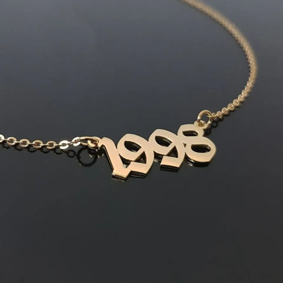 Collar Cadena Número Año De Nacimiento Fecha 1980 1990 2000 60