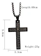 Collar Cruz Oración Hombres Caballeros Moda Masculina Acero - Miniatura 2