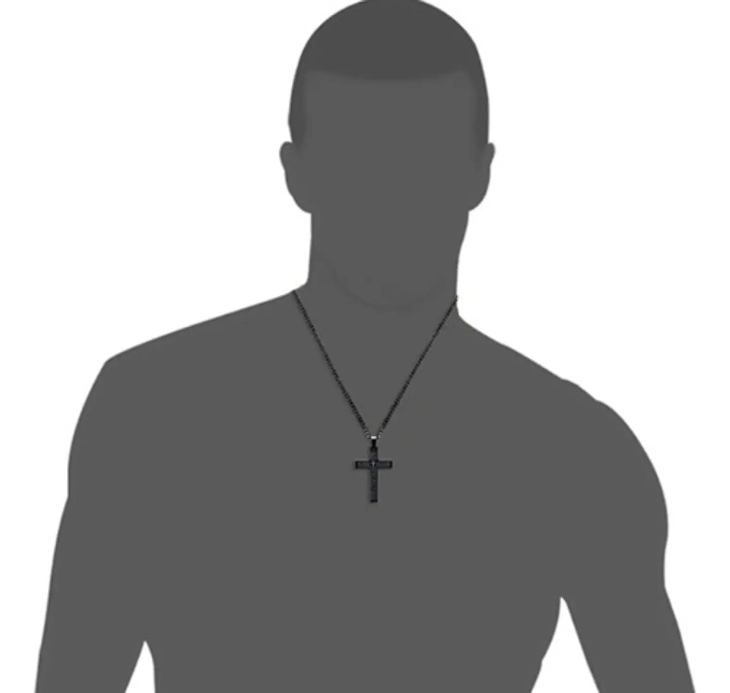 Collar Cruz Oración Hombres Caballeros Moda Masculina Acero 5