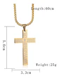 Collar Cruz Oración Hombres Caballeros Moda Masculina Acero - Miniatura 8