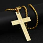 Collar Cruz Oración Hombres Caballeros Moda Masculina Acero - Miniatura 9