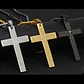 Collar Cruz Oración Hombres Caballeros Moda Masculina Acero - Miniatura 10