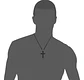 Collar Cruz Oración Hombres Caballeros Moda Masculina Acero - Miniatura 12