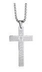 Collar Cruz Oración Hombres Caballeros Moda Masculina Acero - Miniatura 13