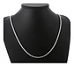 Cadena Torbillon Chapado Plata 925 60cm y 50cm 4mm 23g Collar Hombre - Miniatura 2