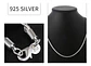 Cadena Torbillon Chapado Plata 925 60cm y 50cm 4mm 23g Collar Hombre - Miniatura 3