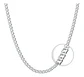 Cadena Triple Grumet Chapado Plata 925 Collar 6mm De Hombre - Miniatura 1