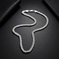 Cadena Triple Grumet Chapado Plata 925 Collar 6mm De Hombre - Miniatura 2