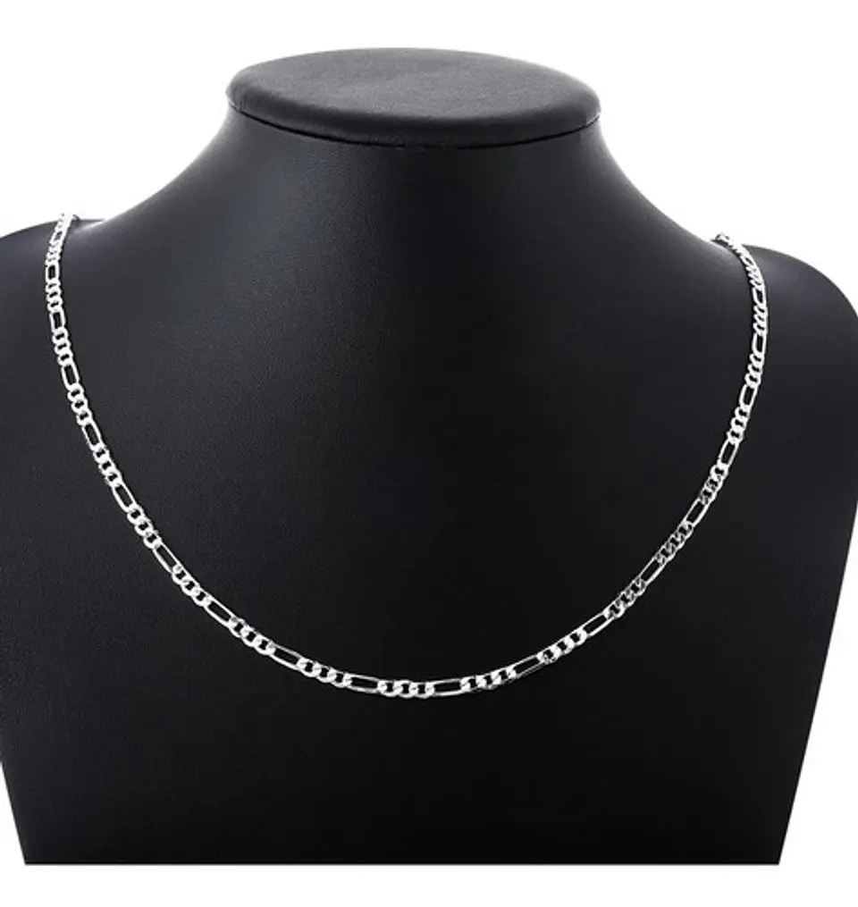 Cadena Cartier Chapado Plata 925 4mm 13g Collar Hombre 2