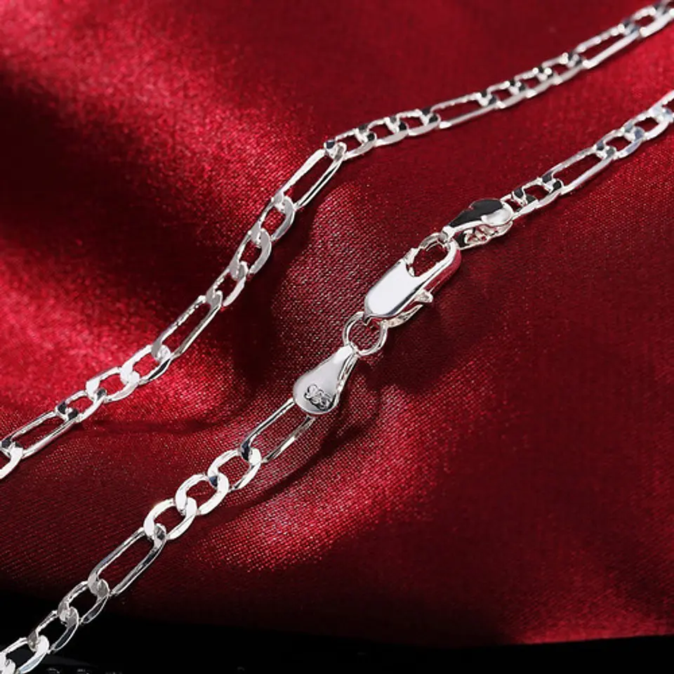 Cadena Cartier Chapado Plata 925 4mm 13g Collar Hombre 4