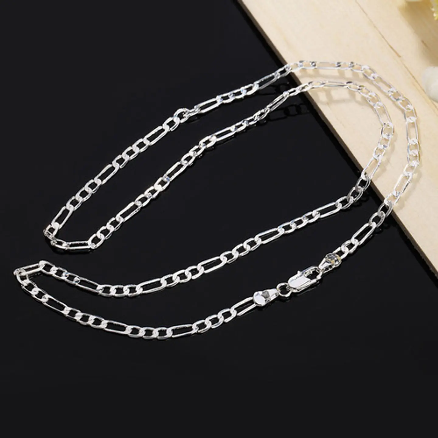 Cadena Cartier Chapado Plata 925 4mm 13g Collar Hombre 6