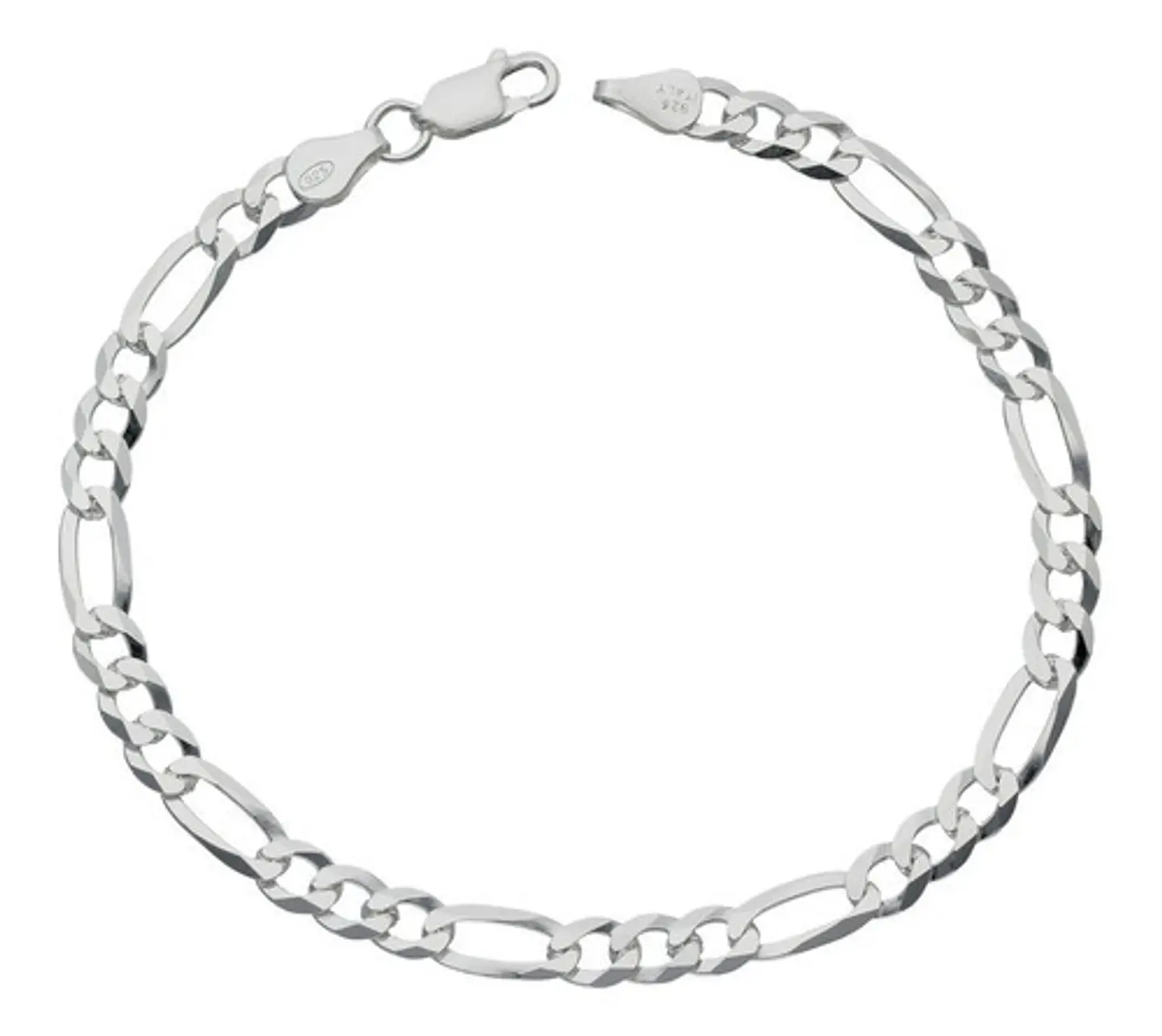 Pulsera Cartier Plata 925 4mm 21cm Chapado En Plata Hombre 1