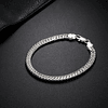 Pulsera Triple Grumet Plata 925 6mm Chapado En Plata Hombre 2