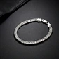 Pulsera Triple Grumet Chapado Plata 925 6mm Hombre - Miniatura 2