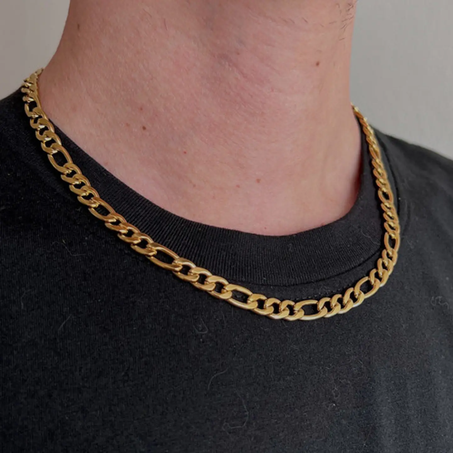 Collar Cadena Hombre Acero Inoxidable Cartier 7mm 60m 8