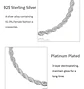 Pulsera Torbillon Chapado en Plata 925 4mm 21cm Hombre - Miniatura 2