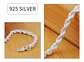 Pulsera Torbillon Chapado en Plata 925 4mm 21cm Hombre - Miniatura 3