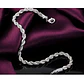 Pulsera Torbillon Chapado en Plata 925 4mm 21cm Hombre - Miniatura 4