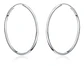 Aros De Plata Fina 925 Argollas 50mm Grandes - Miniatura 1