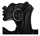 Aros De Plata Fina 925 Argollas 50mm Grandes - Miniatura 2