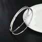 Aros De Plata Fina 925 Argollas 50mm Grandes - Miniatura 6