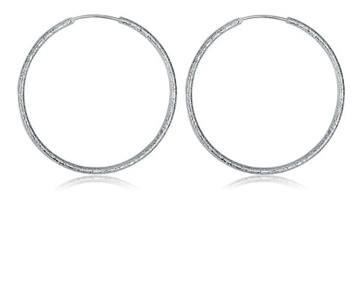 Aros De Plata Fina 925 Argollas 50mm Grandes 7